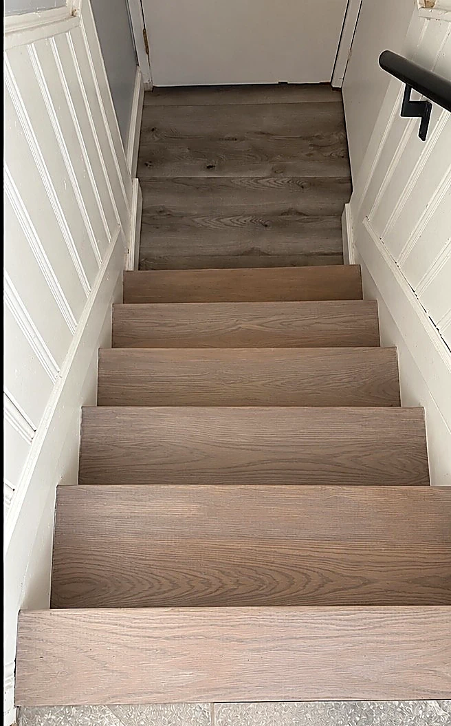 Residential staircase painting by SouthBay Improvements